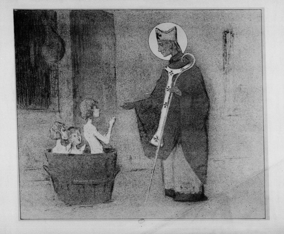 Les grands saints des petits enfants : légendes en images / par Et. Moreau-Nélaton, 1896