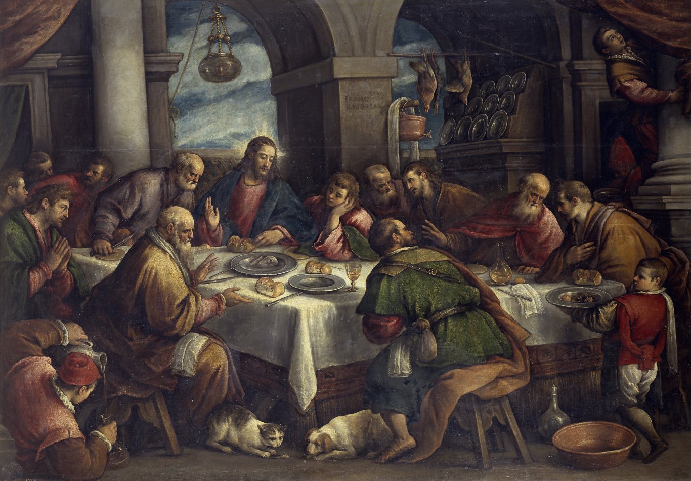 Francesco Bassano, Cène (vers 1586), huile sur toile