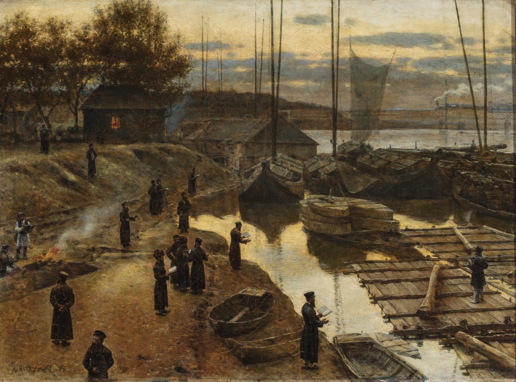 Święto Trąbek (Rosh Hachana en polonais), Aleksander Gierymski, 1884
