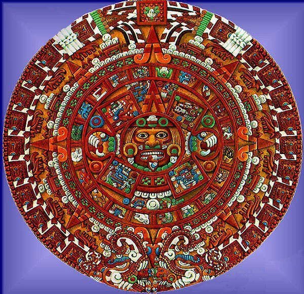 Reproduction détaillée et colorée de la Piedra del Sol