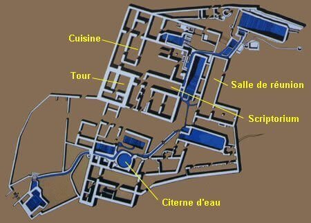 Plan du site de Qumran