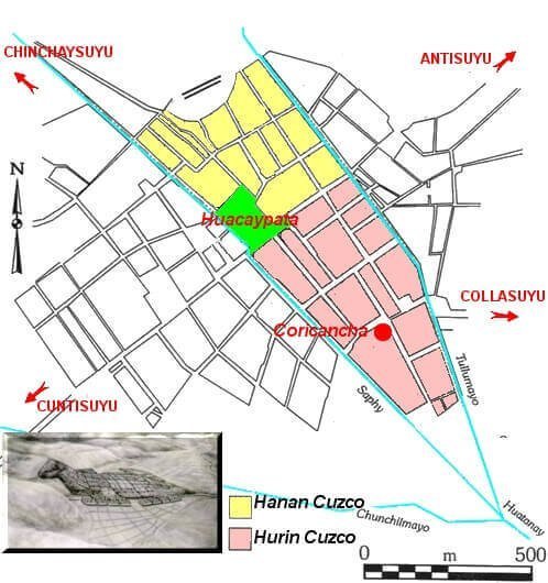 Cartographie de la cité de Cuzco