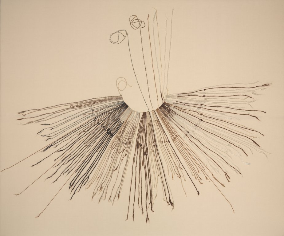 Un quipu, assemblage de cordelettes qui retrace des événements pour son auteur