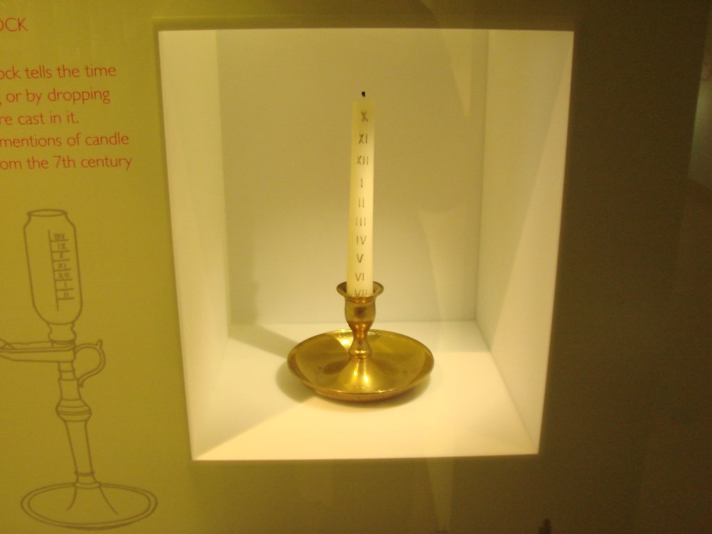 Chandelle à mesure de temps