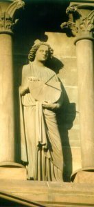Copie de l'Adolescent au cadran de la cathédrale de Strasbourg