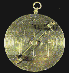 Astrolabe français du XV ème siècle face verso
