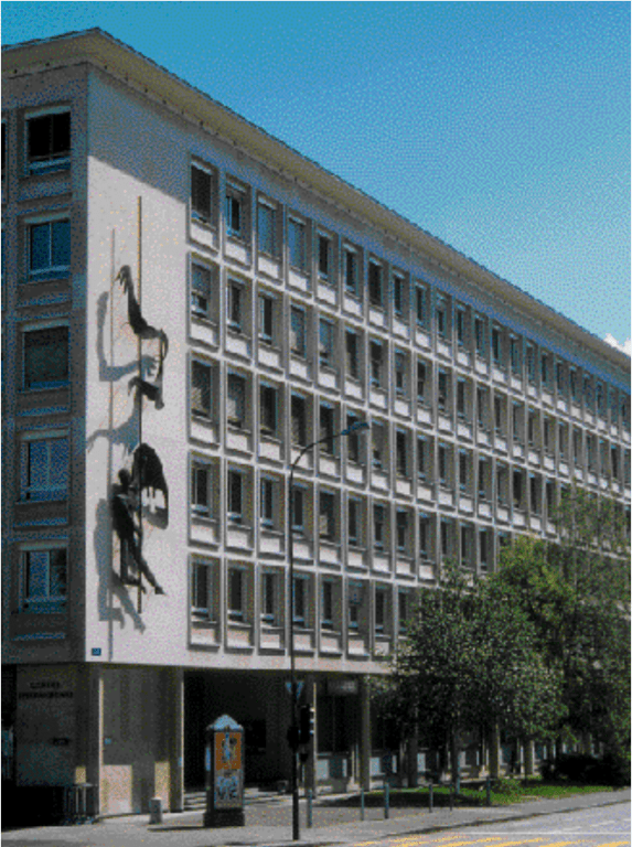 Siège de l'ISO en 1956, rue de Varembé à Genève