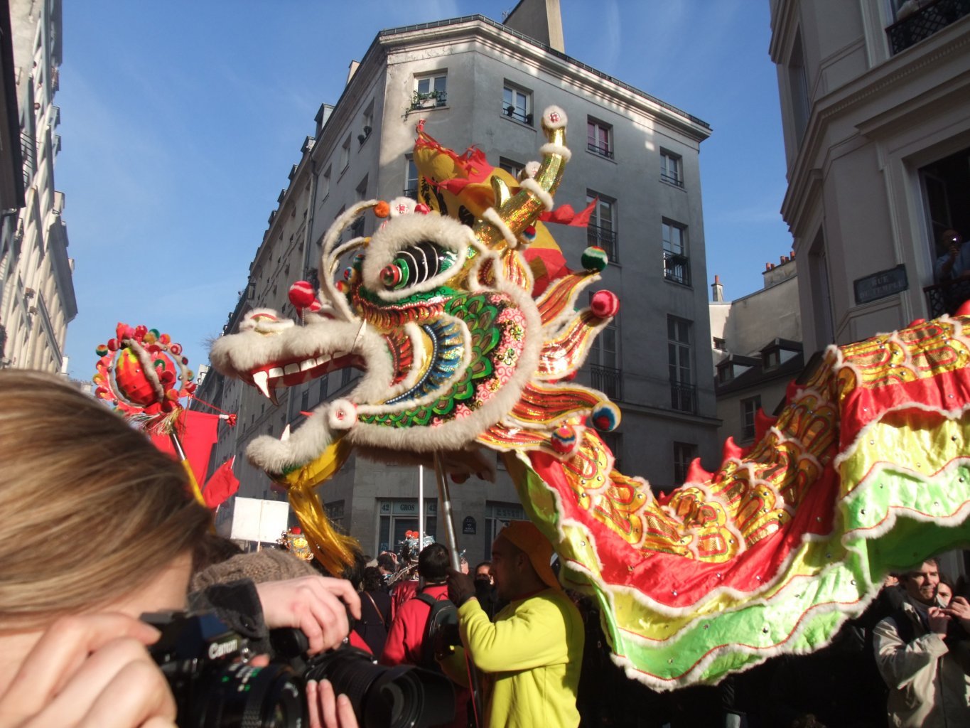 Dragon pour le défilé du Nouvel An Chinois à Paris en 2010