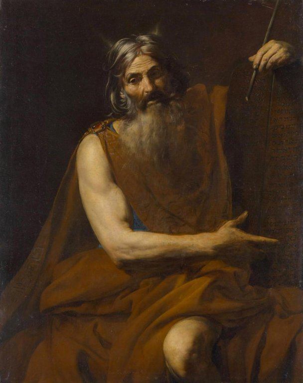 Moïse représenté par Valentin de Boulogne, vers 1630