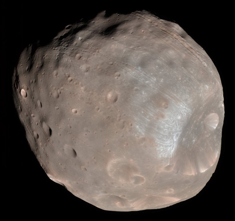 Photo en couleur de 2008 prise par la mission Mars Reconnaissance Orbiter