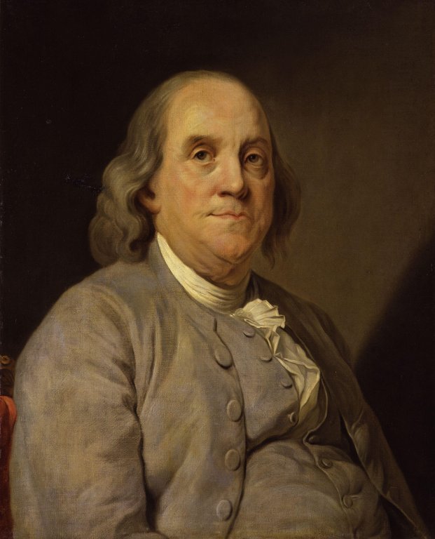 Benjamin Franklin (1706-1790), par Joseph-Siffrein Duplessis, 1783