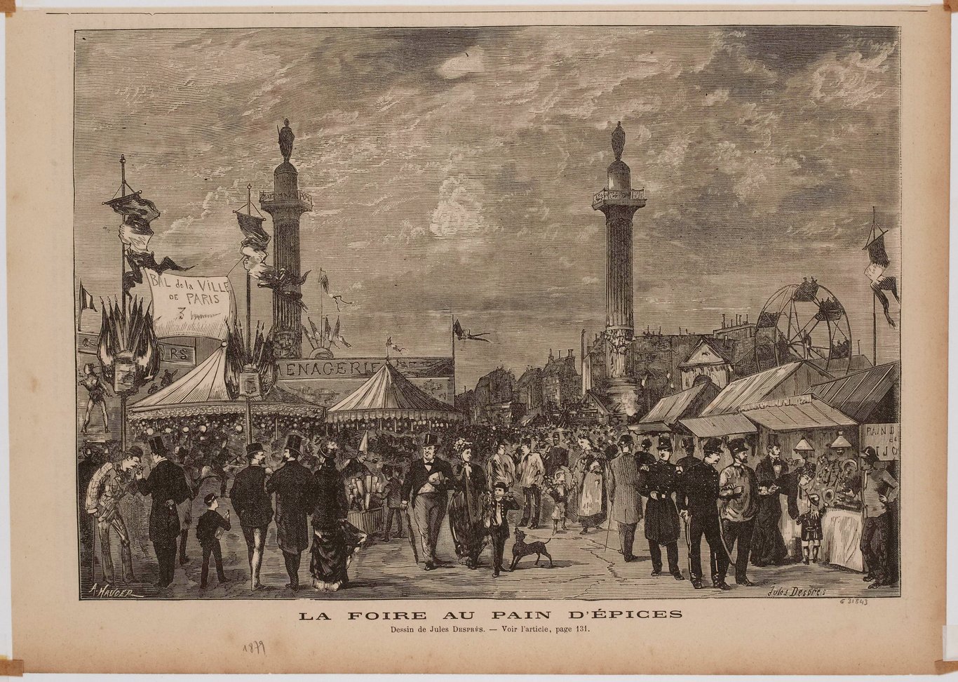 La foire au pain d'épices, par Jules Després (1879).
