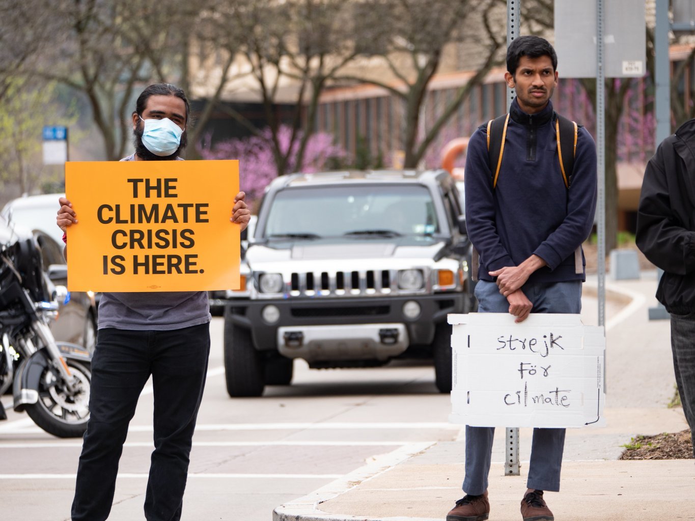 La crise climatique est au cœur des préoccupations modernes (Pittsburgh, en 2022).