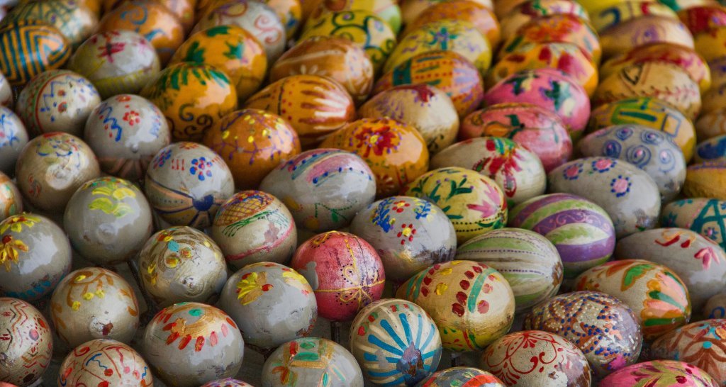 Les œufs de Pâques peints à la main à Kiev, Ukraine