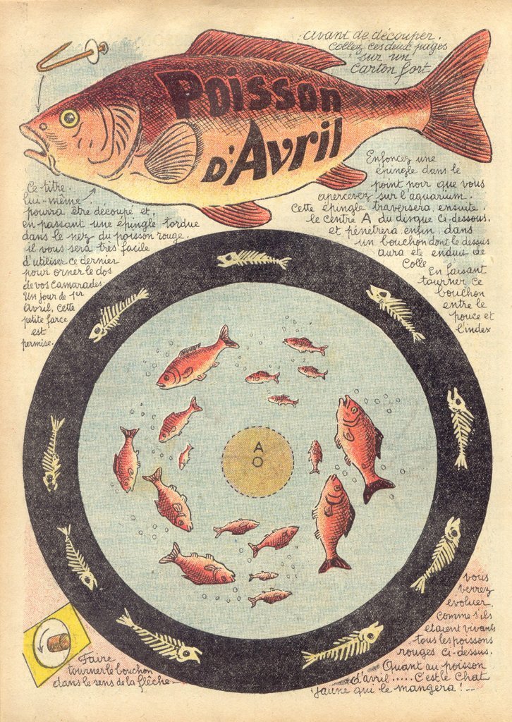 Découpage pour le 1er avril.