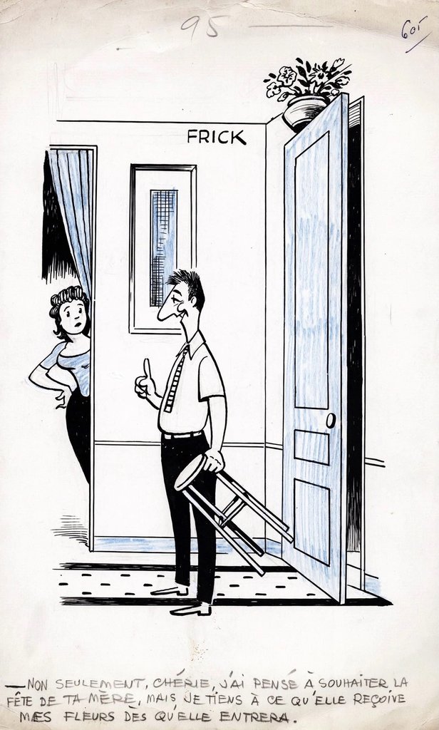 Caricature de la belle-mère (Frick, 1960).