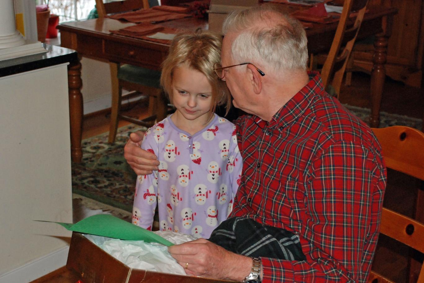 Grand-Père et sa petite-fille