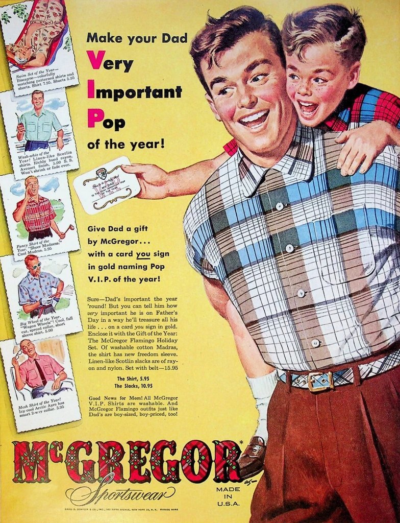Publicité  McGregor Sportswear (1954).