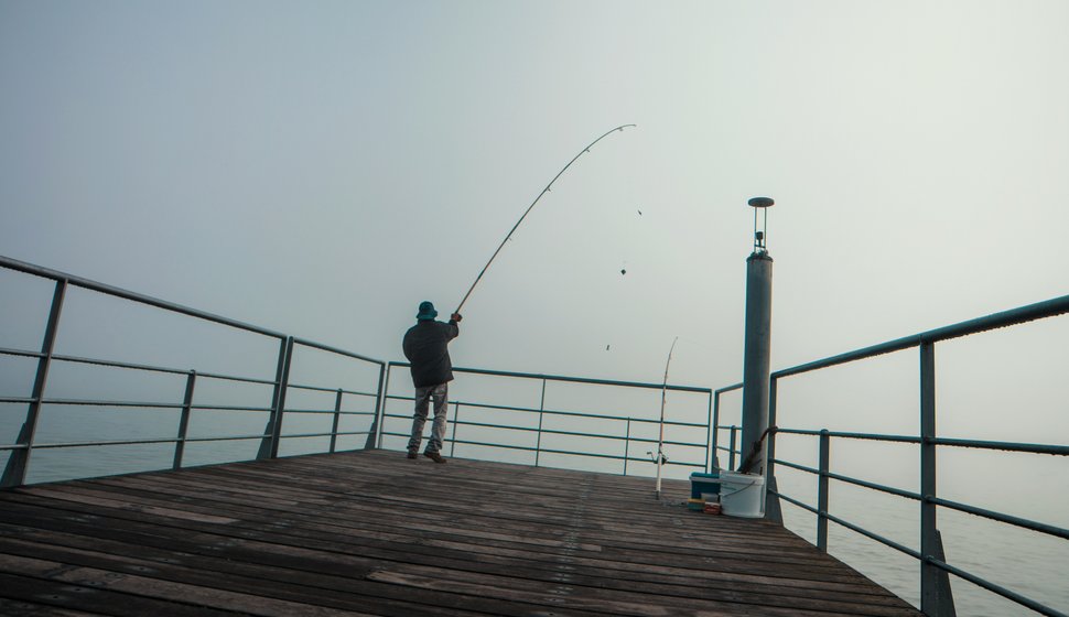 Pêcheur matinal.