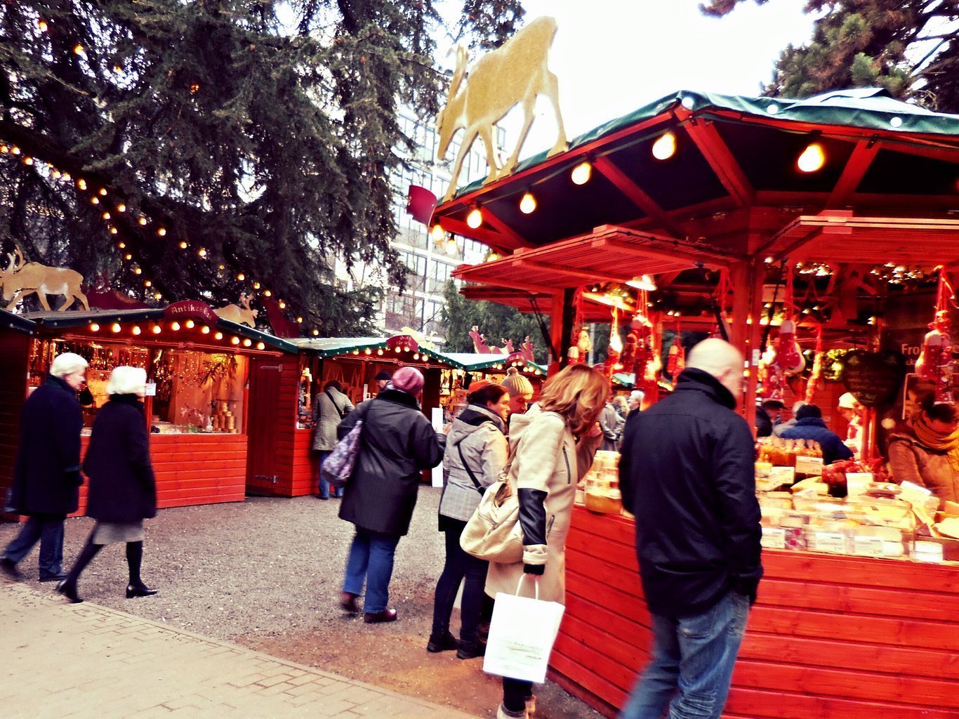 Ambiance de marché (Cologne, Allemagne).
