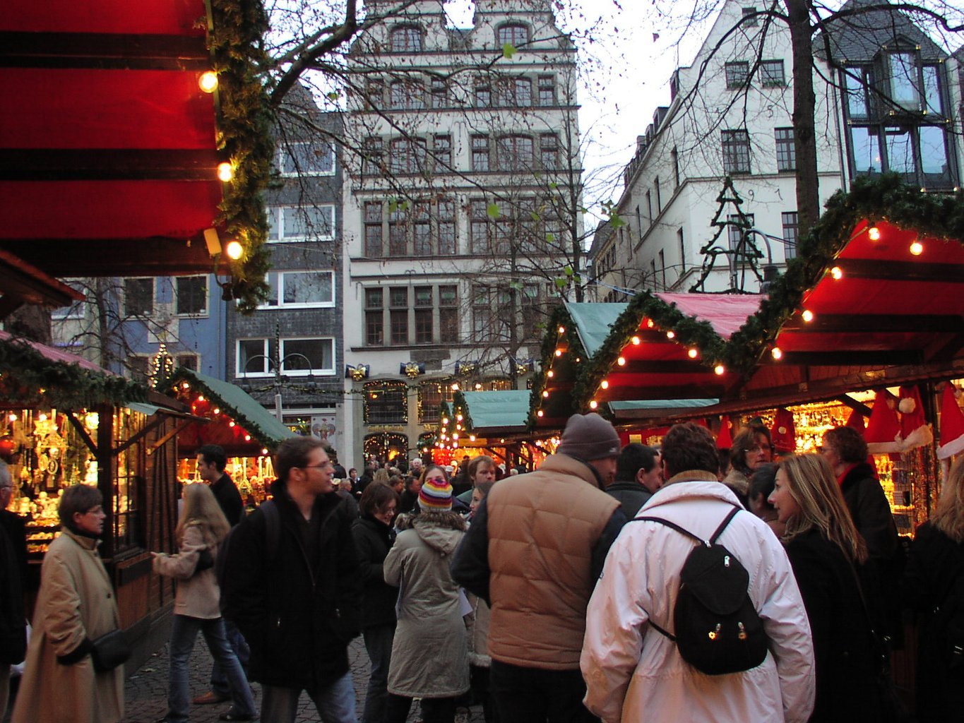 Ambiance de marché (Cologne, Allemagne).