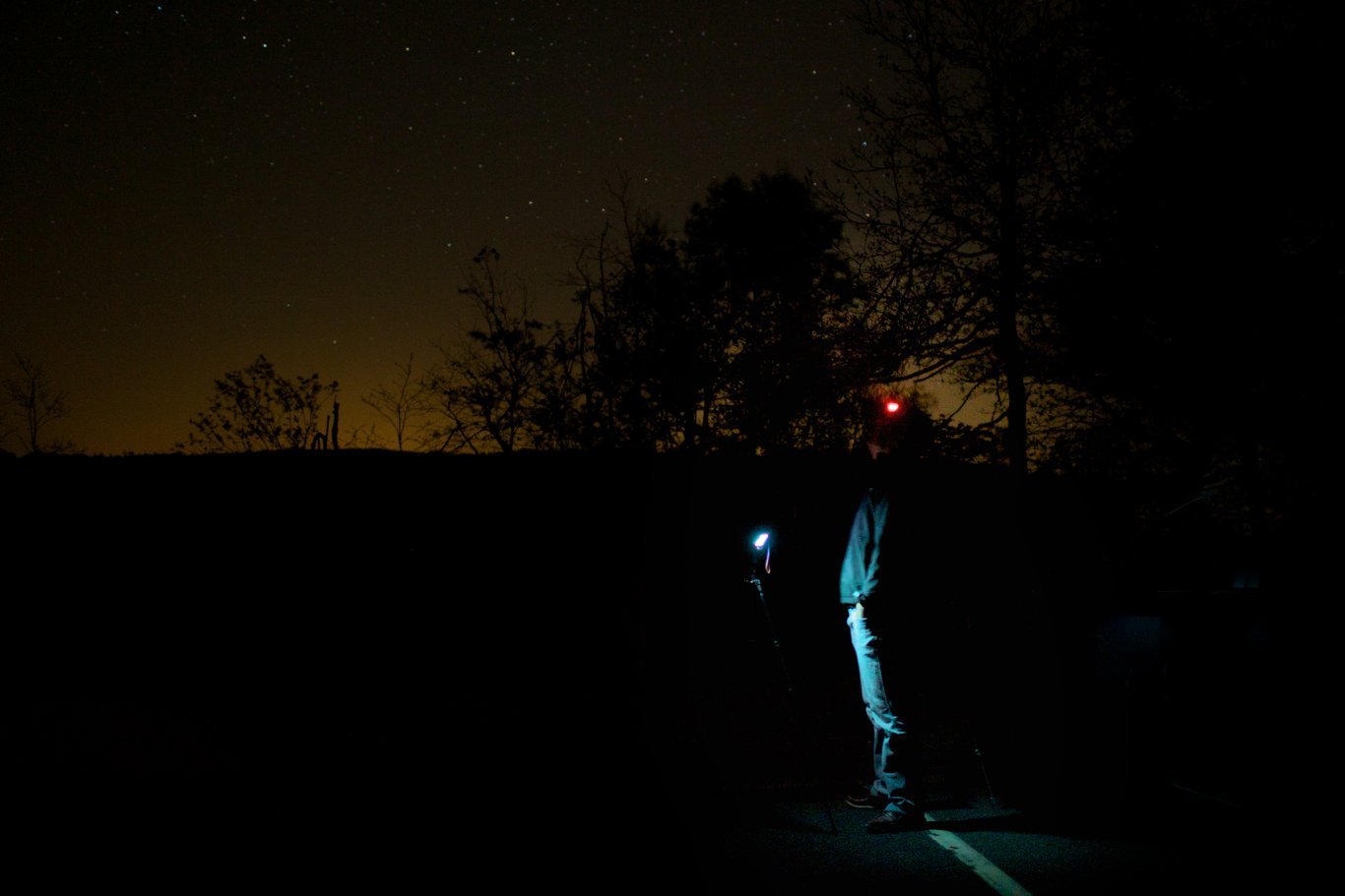 Observateur d'étoiles filantes.