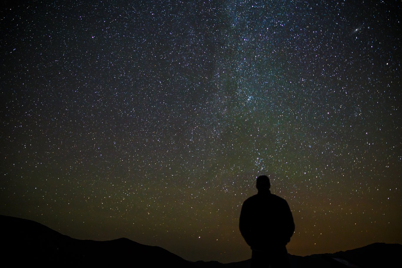 Nuit d'été pendant les Perséides.