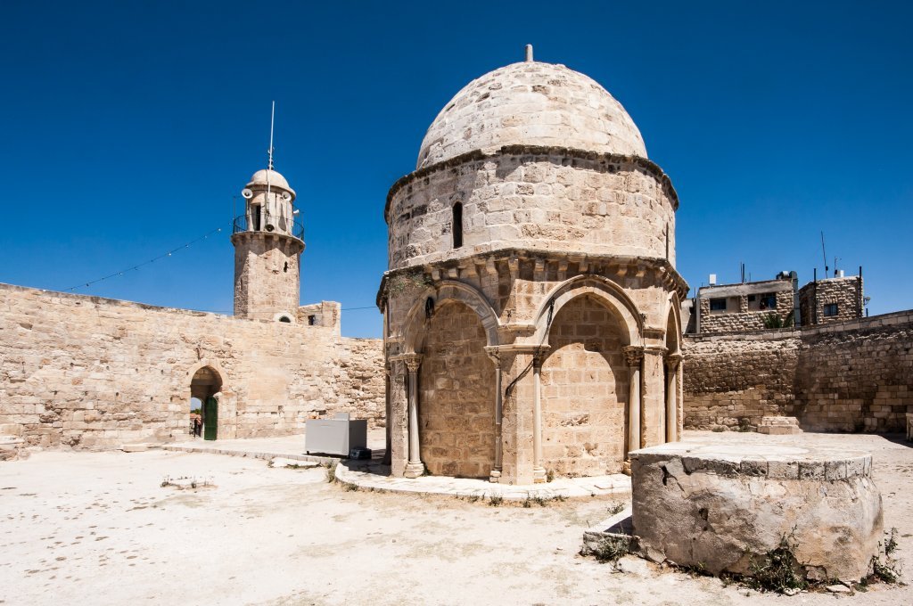 La chapelle de l'ascension à Jérusalem, Israël.