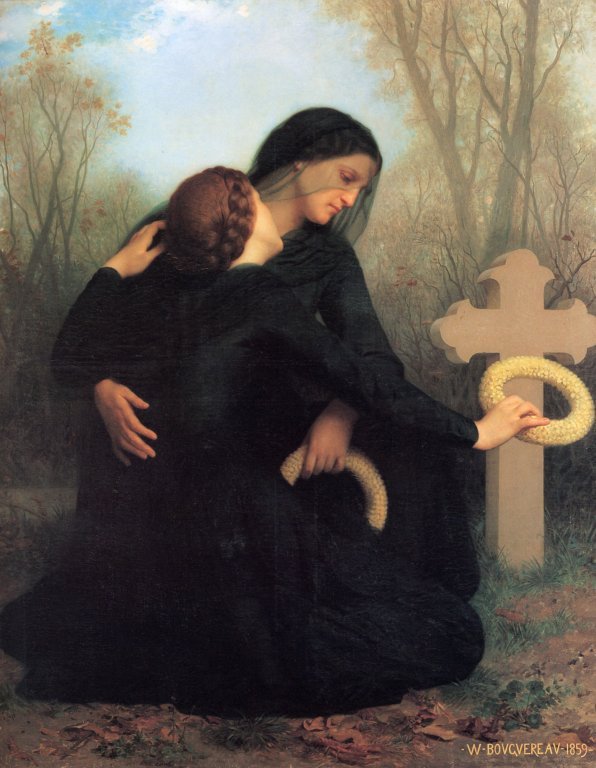 Le Jour des morts, huile sur toile, 1859, de William Bouguereau (1825 † 1905)