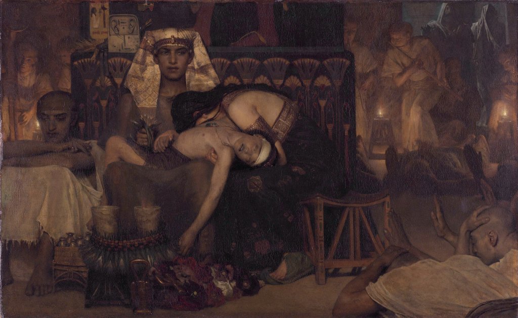 La mort du fils de Pharaon, tableau de Lawrence Alma-Tadema