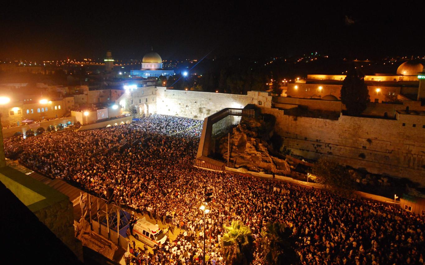 Le Mur des lamentations à Yom Kippour