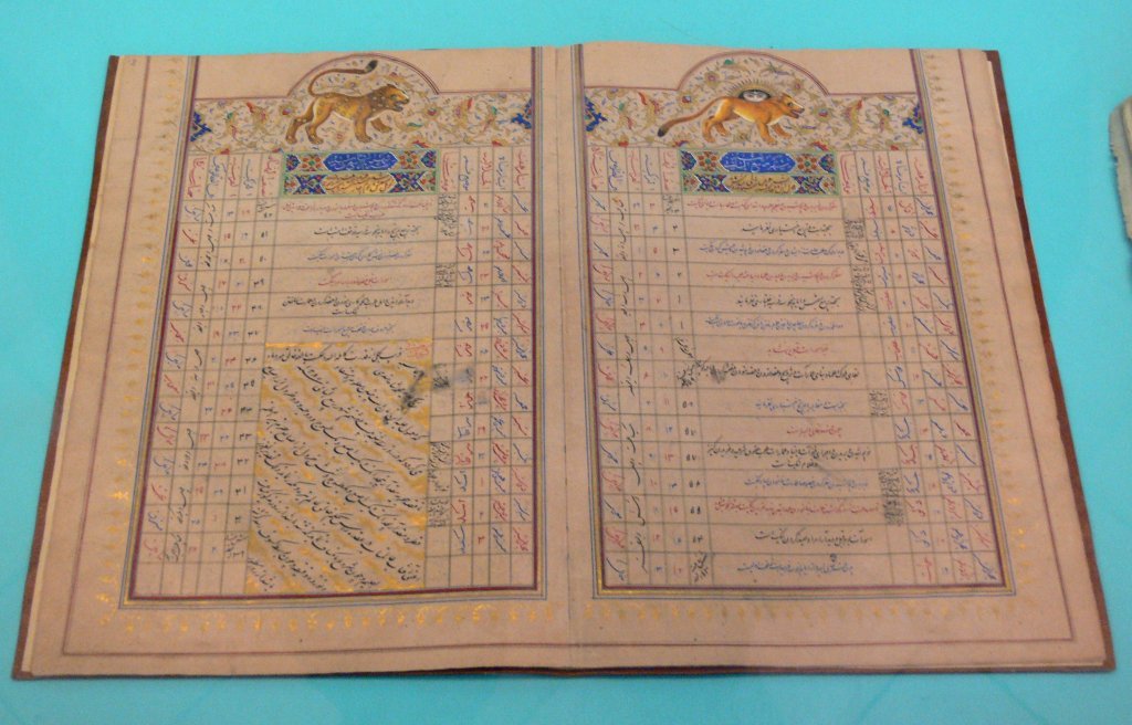 Calendrier iranien, Linden Museum, Stuttgart