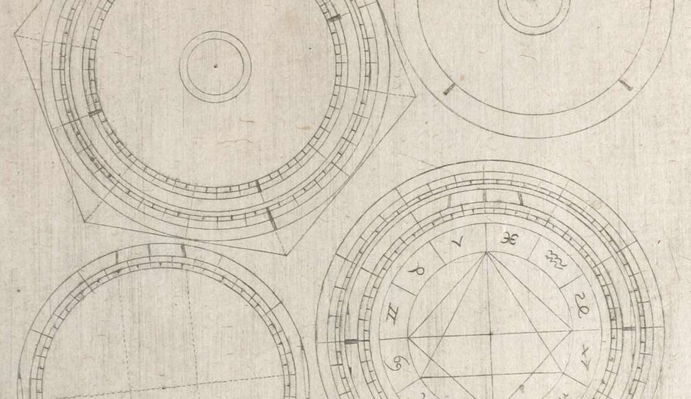 Illustrations datant de 1614 pour la réalisation de cartes du ciel.