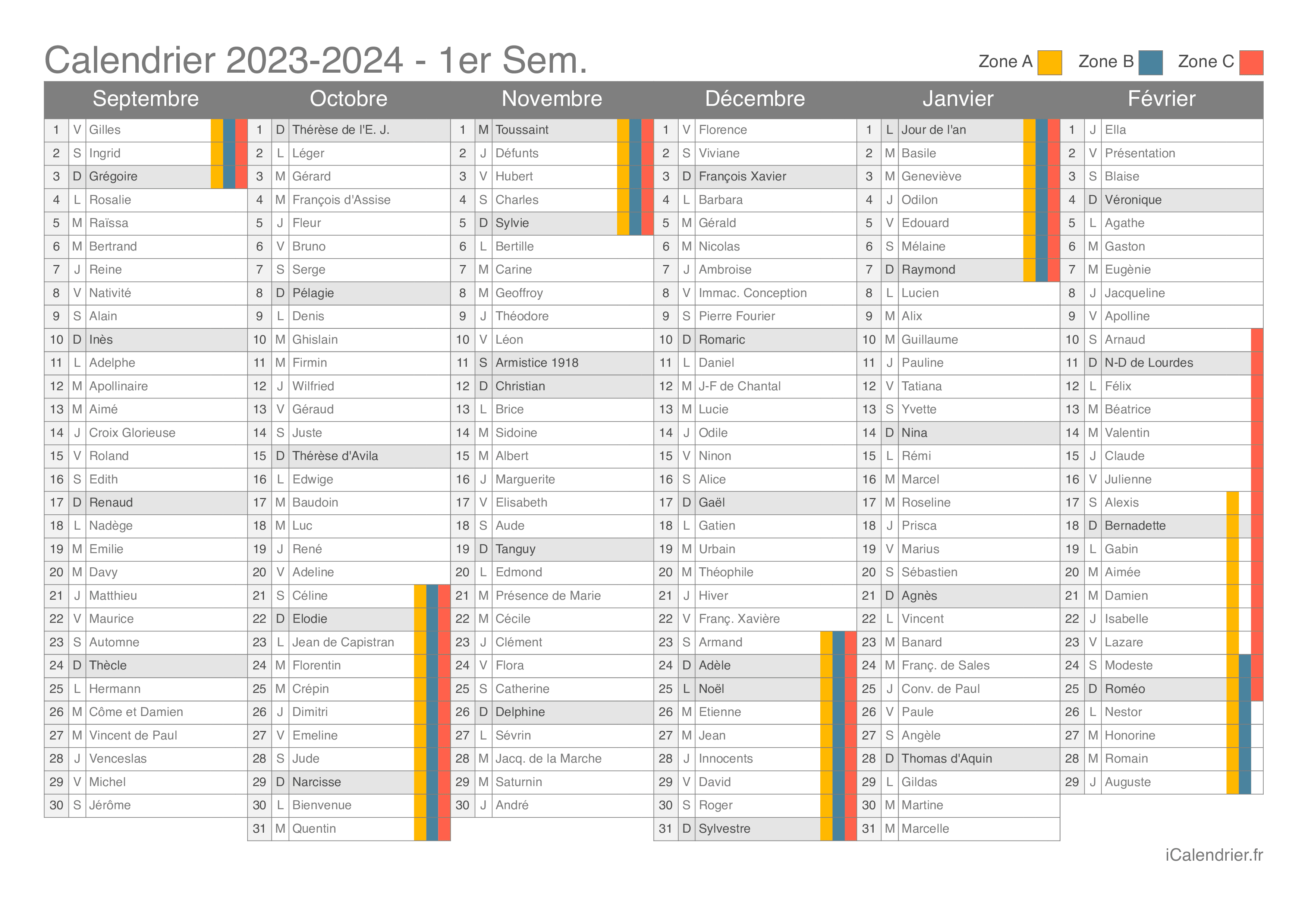 Vacances scolaires 20232024 Dates et calendrier