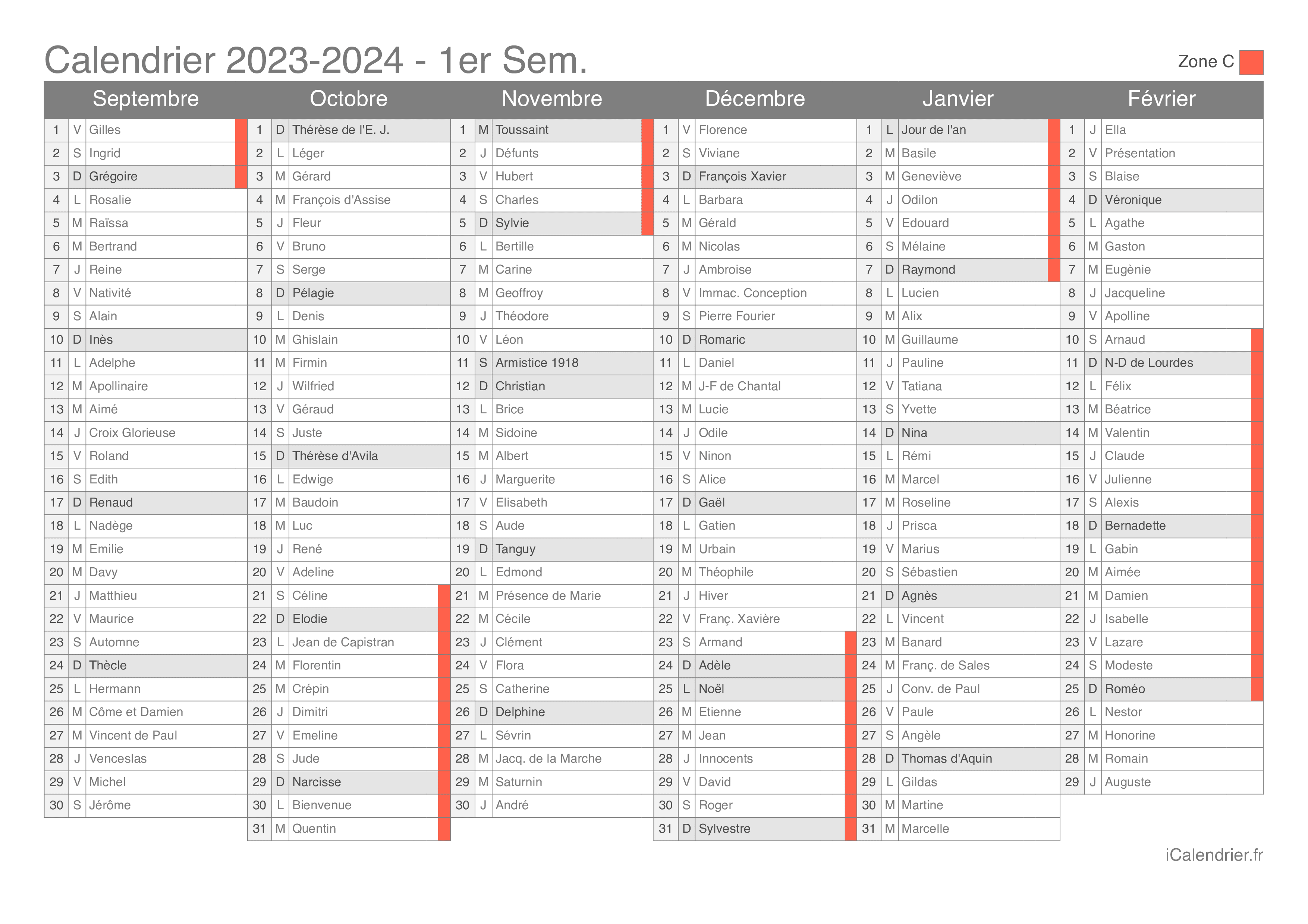 Vacances scolaires 20232024 Dates et calendrier