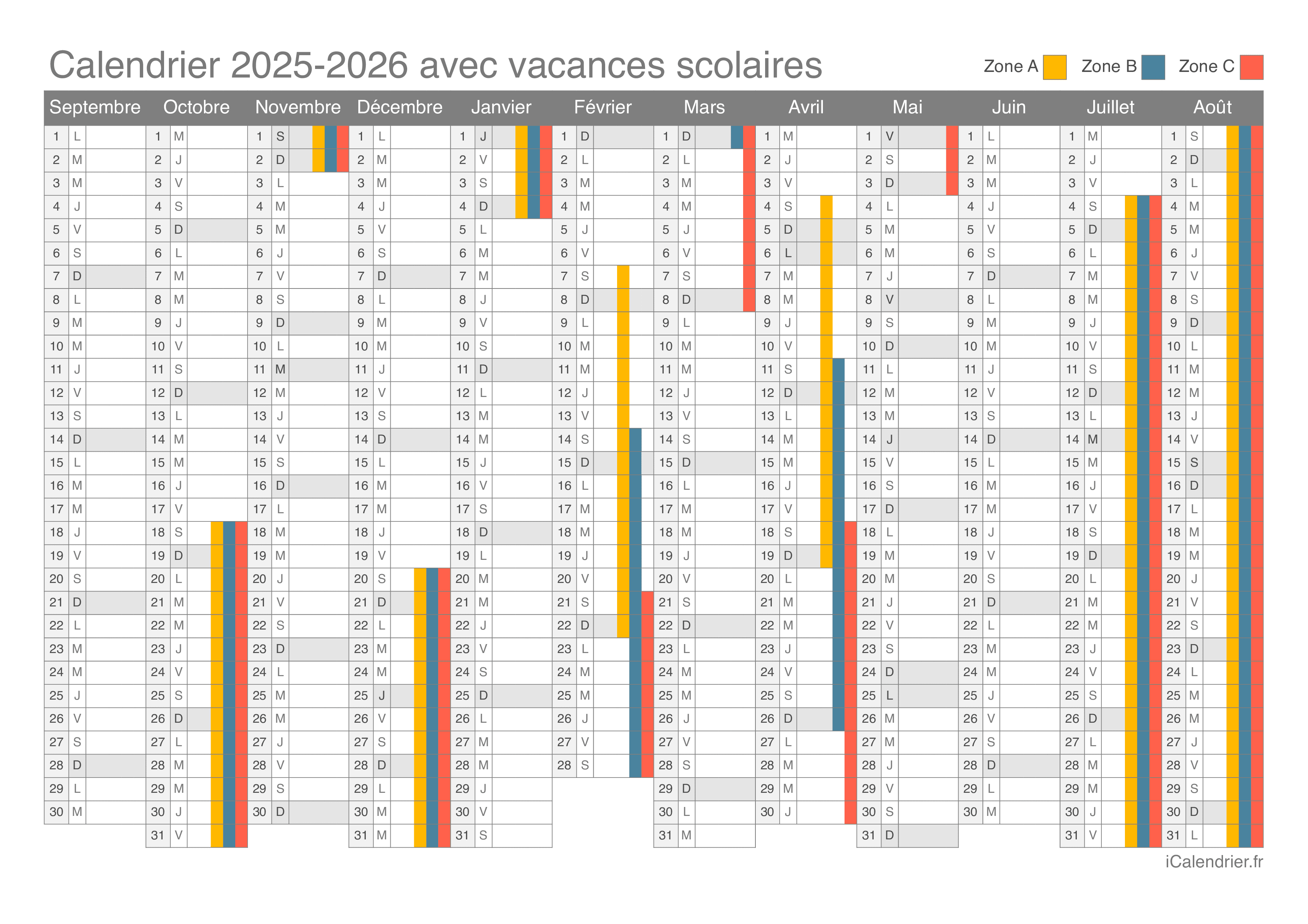 Calendrier 2025 Avec Jours Fériés Belgique 