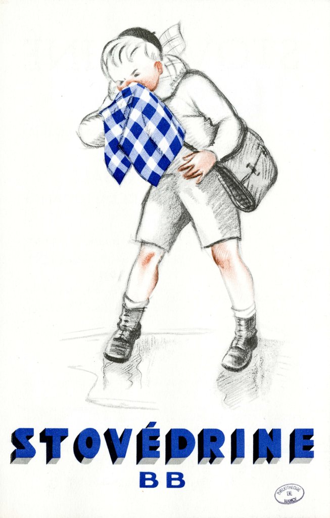 Affiche pour la Stovédrine (Laboratoires Licardy) (date inconnue, entre 1900-1950).