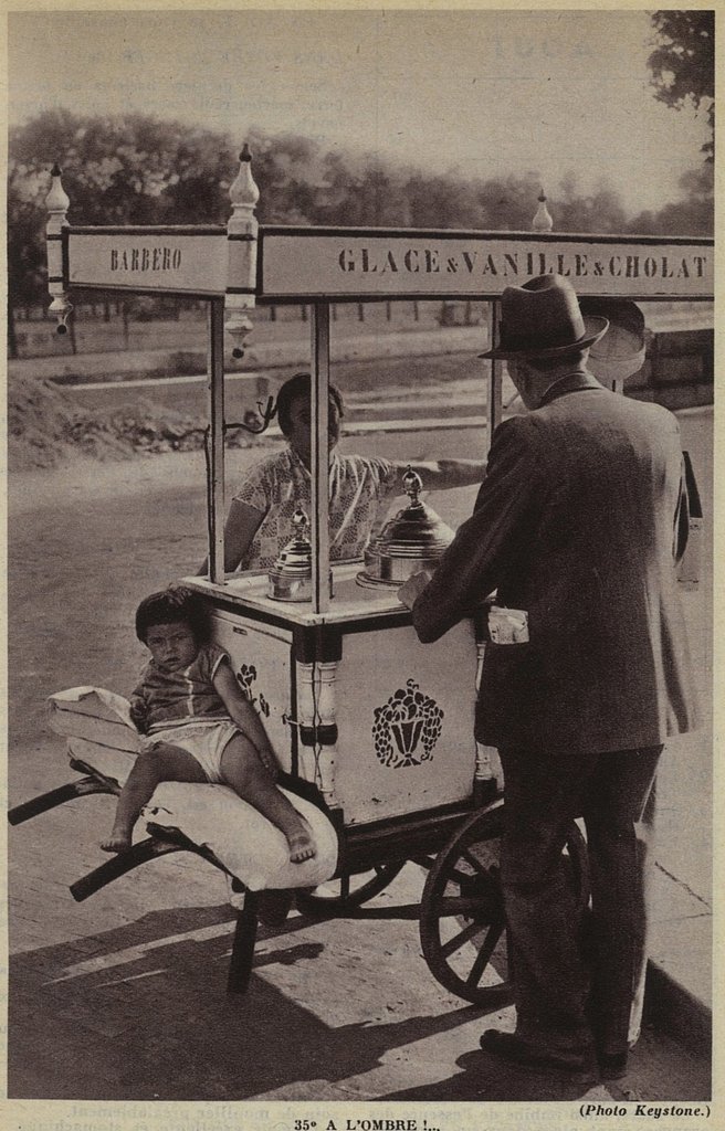Ilustration du mois de juillet de "L'Almanach de la famille agricole 1936" (Photo Keystone.)