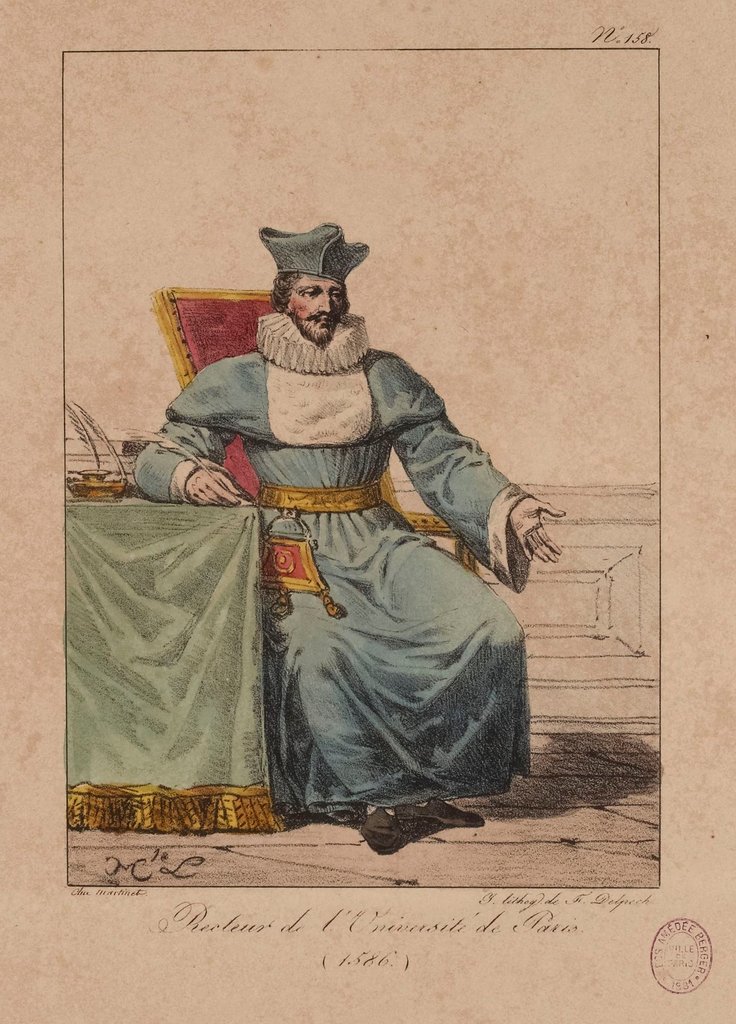Le recteur de l'Université de Paris (1586) par François Seraphin Delpech.