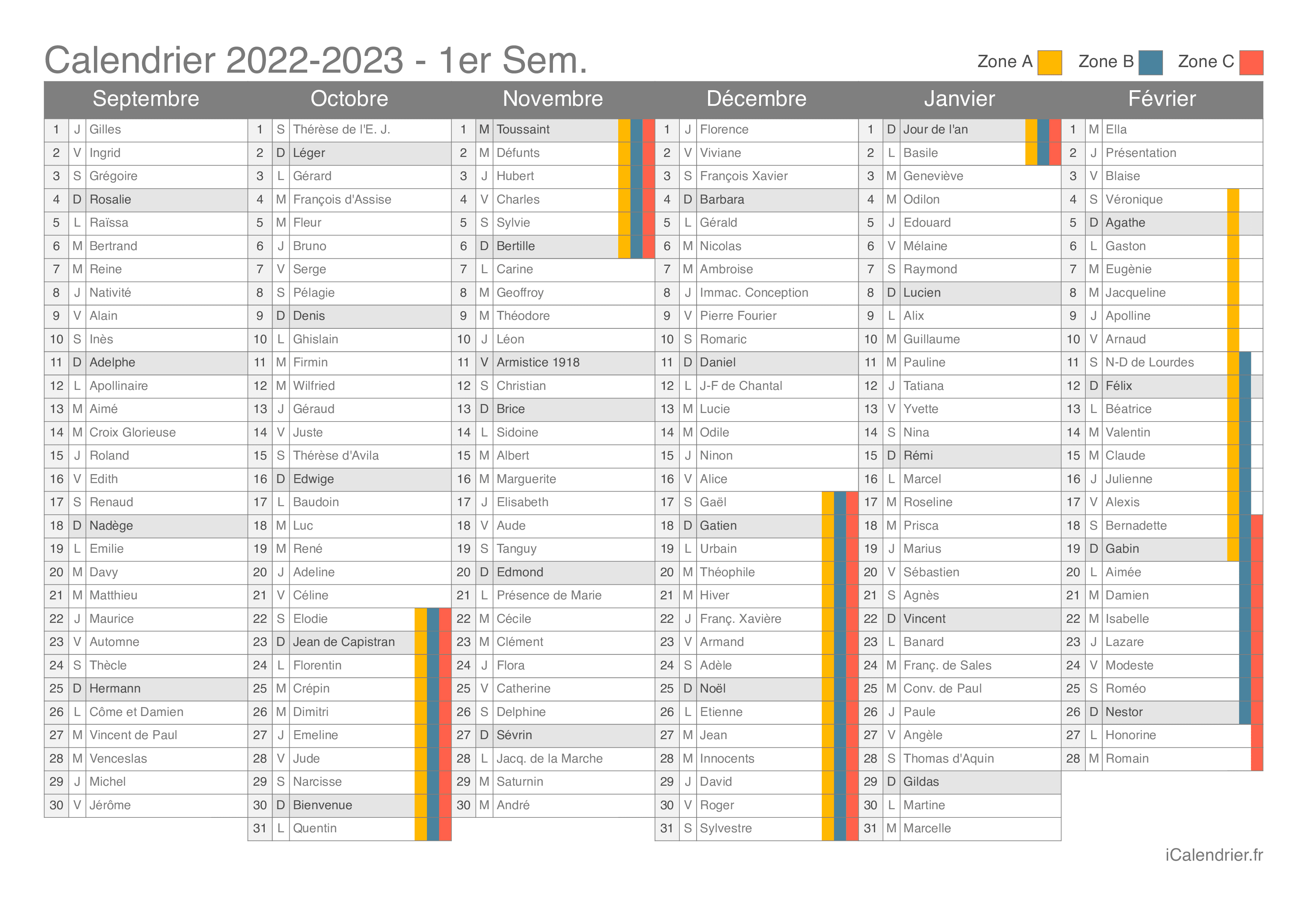 Vacances Scolaires 2022 2023 Dates Et Calendrier Icalendrier